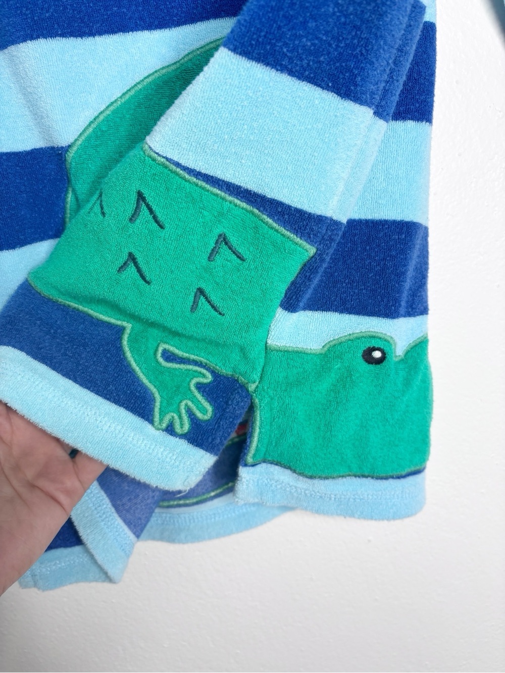 Mini Boden Blue Quartz Croc Towelling Throw On Swim Cover Up Size 5-6yrs - Picture 7 of 7
